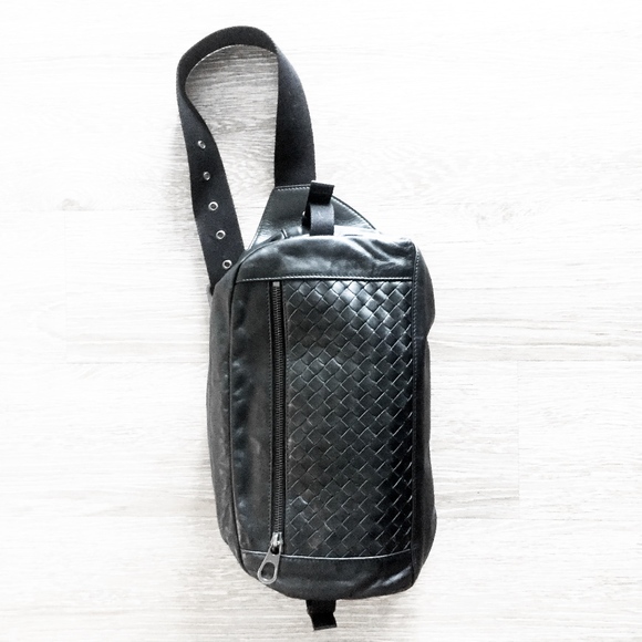 Bottega Veneta Other - BOTTEGA VENETA sling black leather belt bag unisex